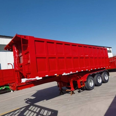 High Quality 40-100 Tons Fence Drop Side Board Trailer 3/4 Axle Cargo Sidewall Fence Semi Trailer Lowbed Semi Trailer for Sale