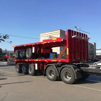 Hot Selling  40ft & 20ft &45ft& 53ft Steel Container Durable  Flatbed Semi-Trailer for Normal Bulk Cargo Transport