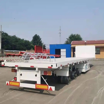 Hot Selling  40ft & 20ft &45ft& 53ft Steel Container Durable  Flatbed Semi-Trailer for Normal Bulk Cargo Transport