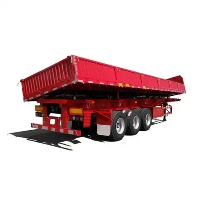 Heavy Cargo Transportation 30t-90t Truck Semi-Trailer Tipping Bucket 3/4/5/6 Axis Mechanical Semi-trailer Bucket for Heavy Cargo