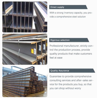 High Quality S355JR S355 Q235 Carbon Steel H-Section Beam for Building